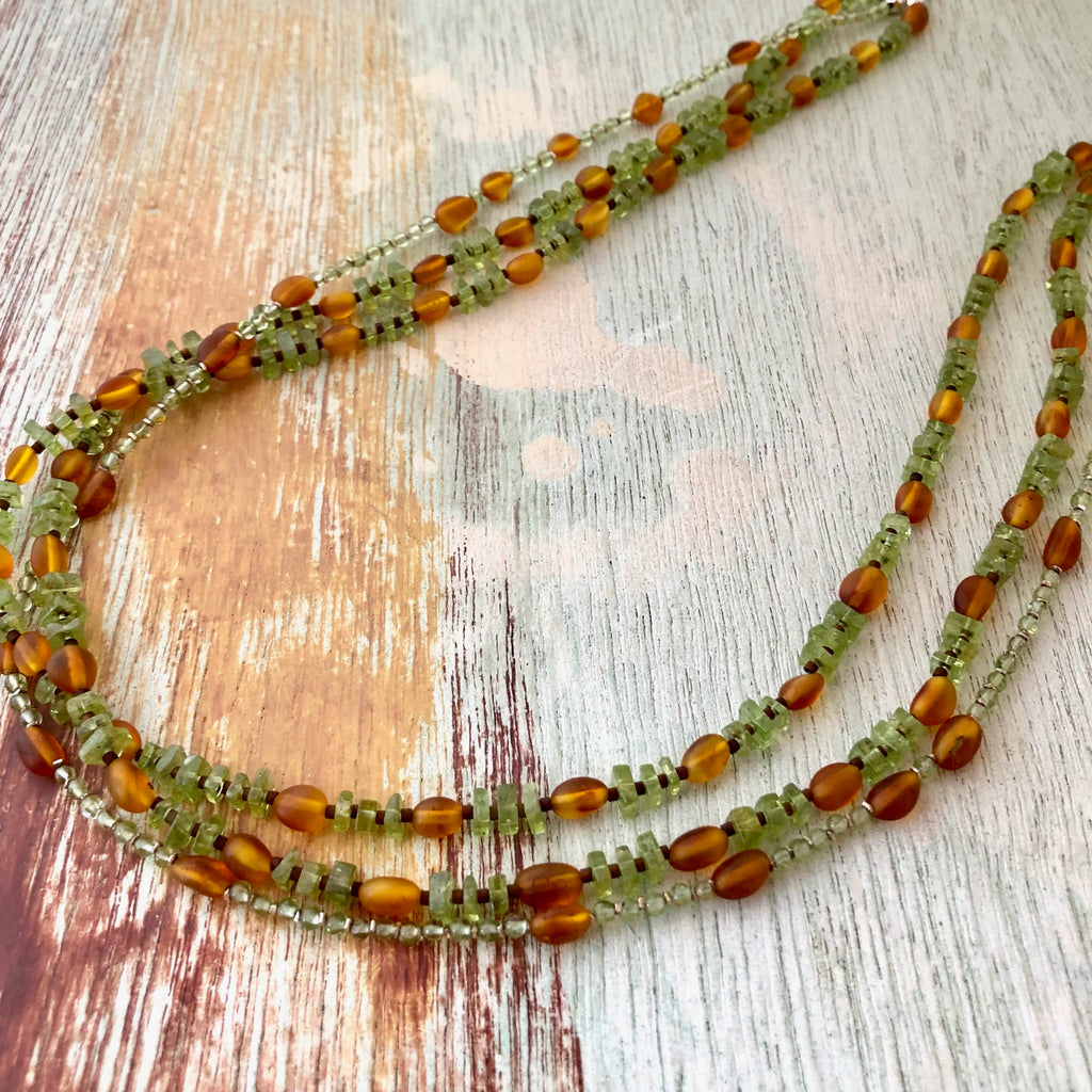 Baltic Amber & Peridot