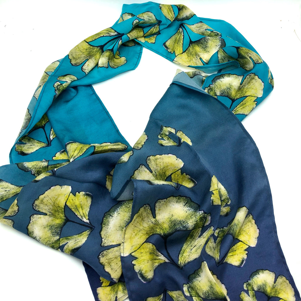 Ginko Garden Silk Scarf