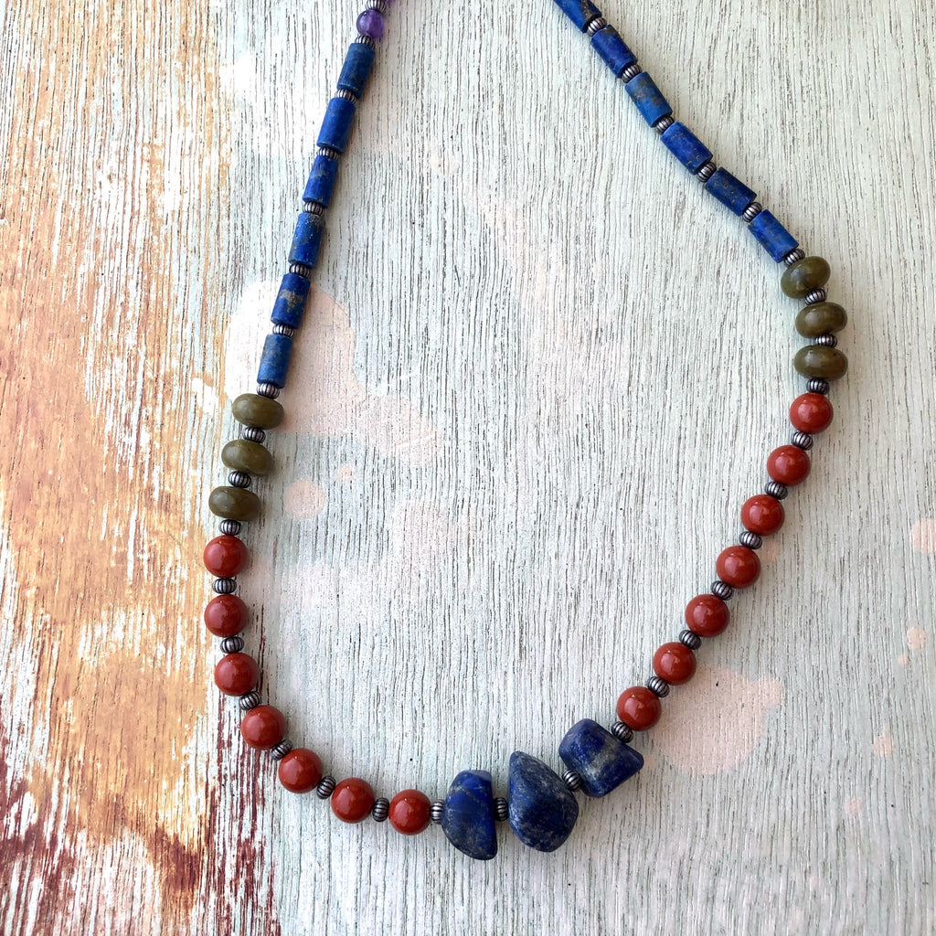 Lapis & Poppy Jasper