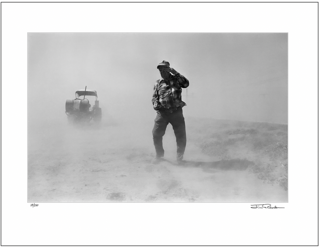 Farmer in Dust Storm, Silver Lake
