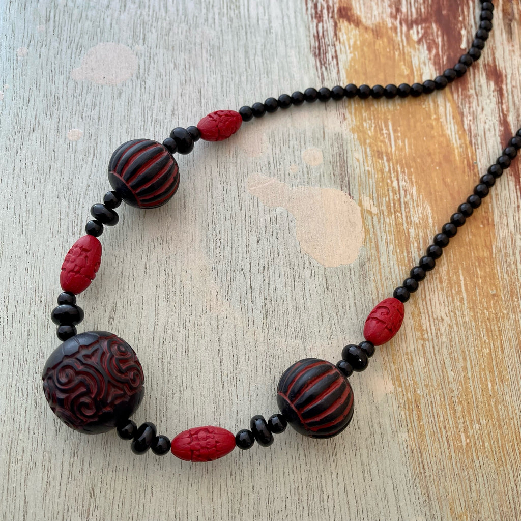 Cinnabar-Style Rounds Necklace