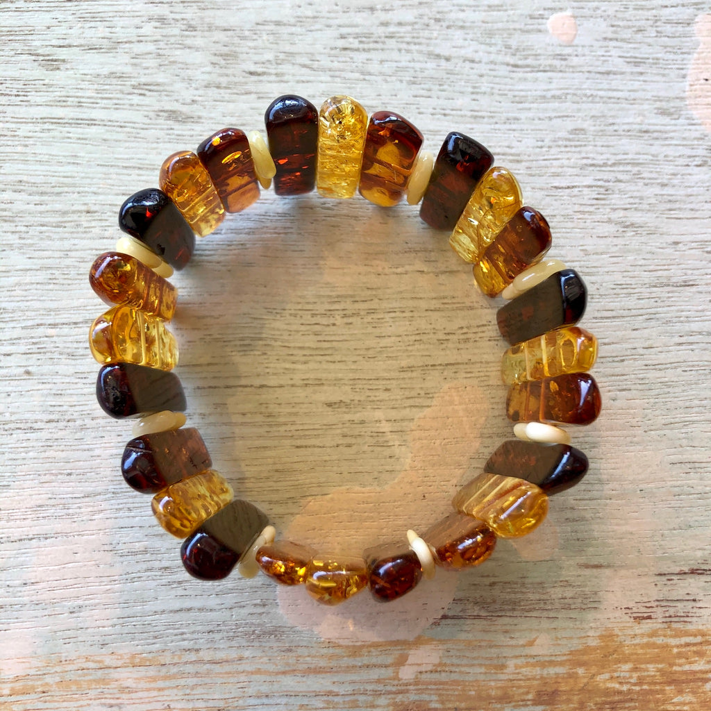 Polished Amber Bracelet
