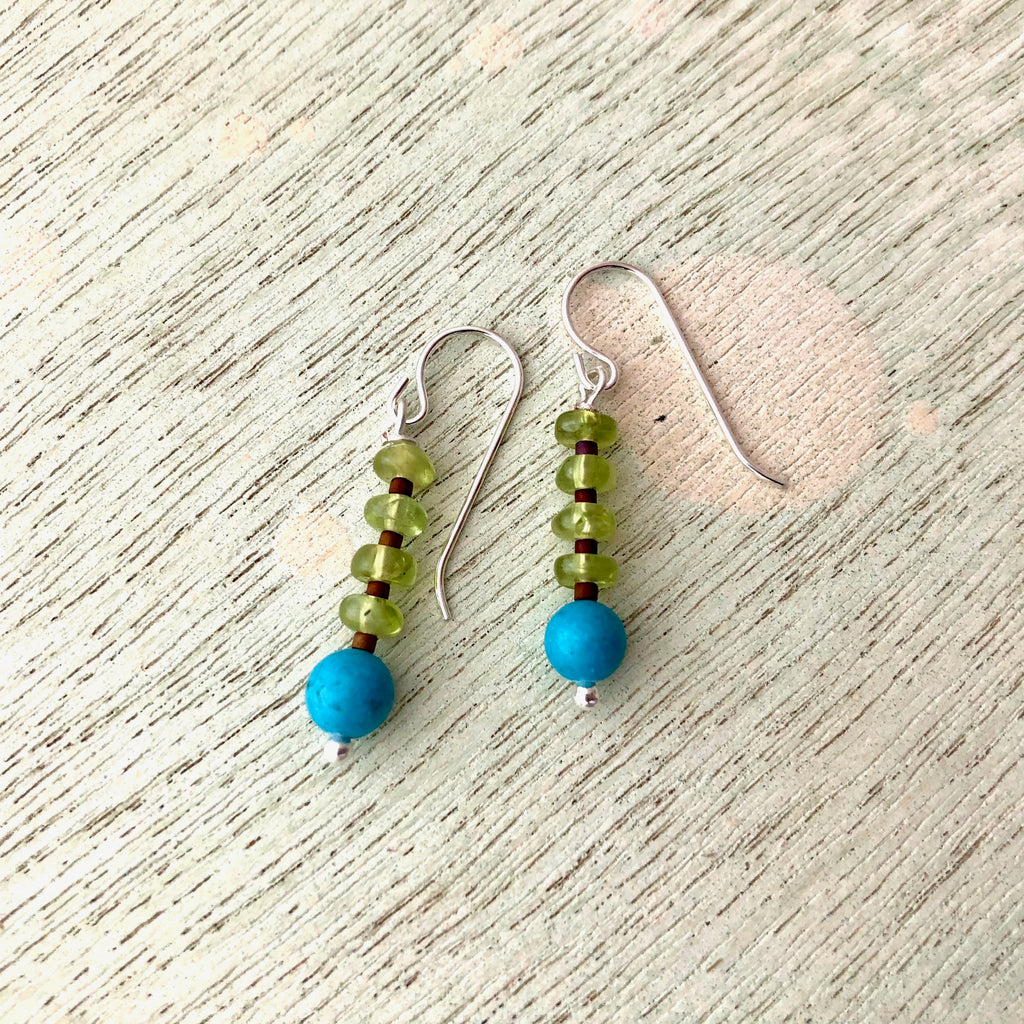 Peridot & Turquoise Earrings