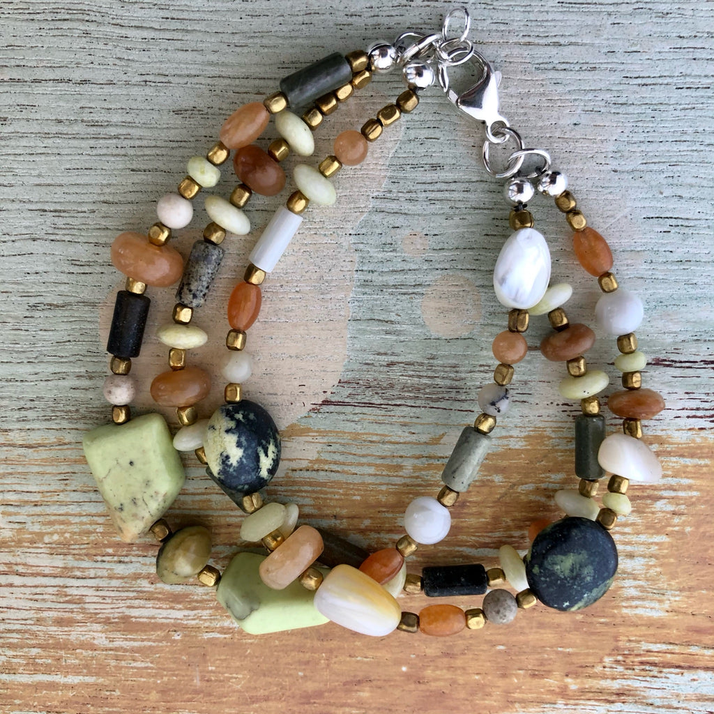Triple Strand Mix Bracelet