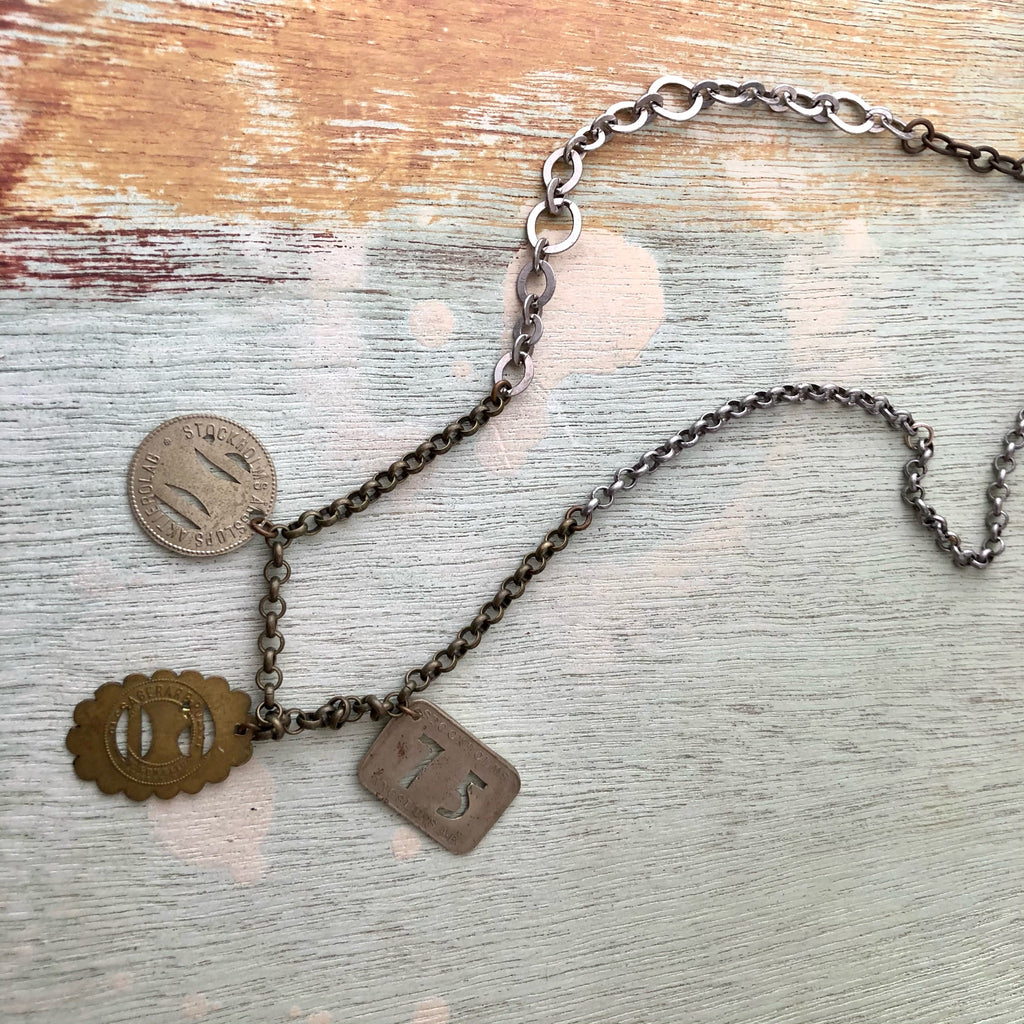 Swedish Steamship Token Necklace