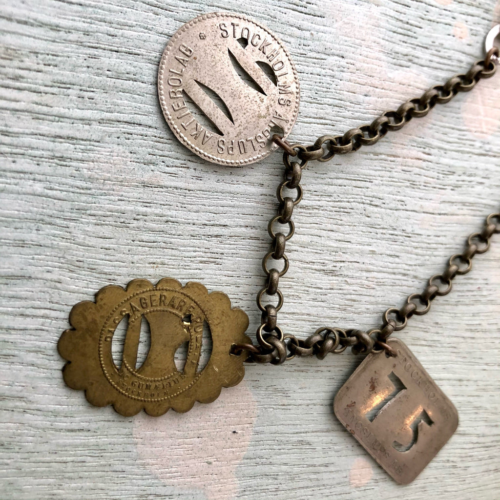 Swedish Steamship Token Necklace