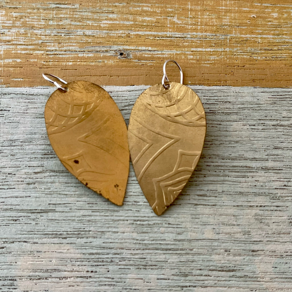 Brass Pressed Earrings