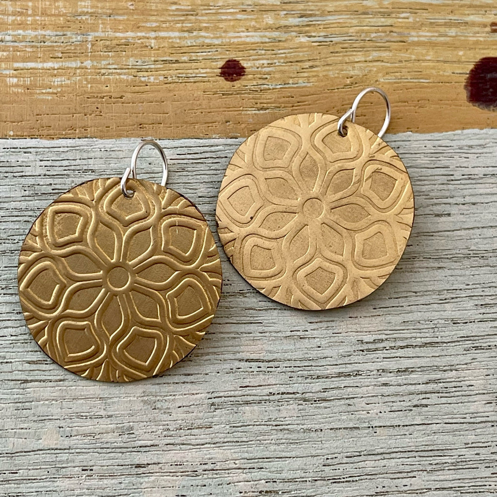 Brass Pressed Earrings