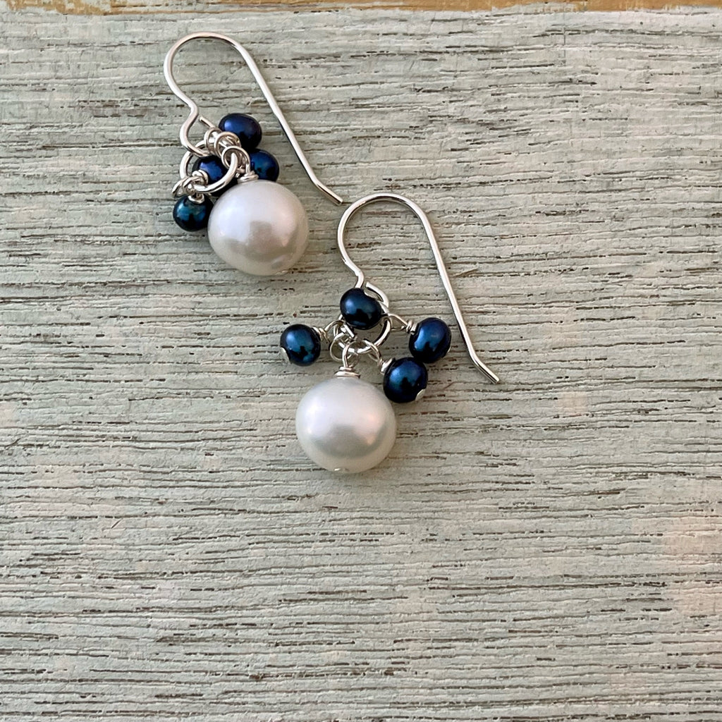 Cluster Pearl Earrings