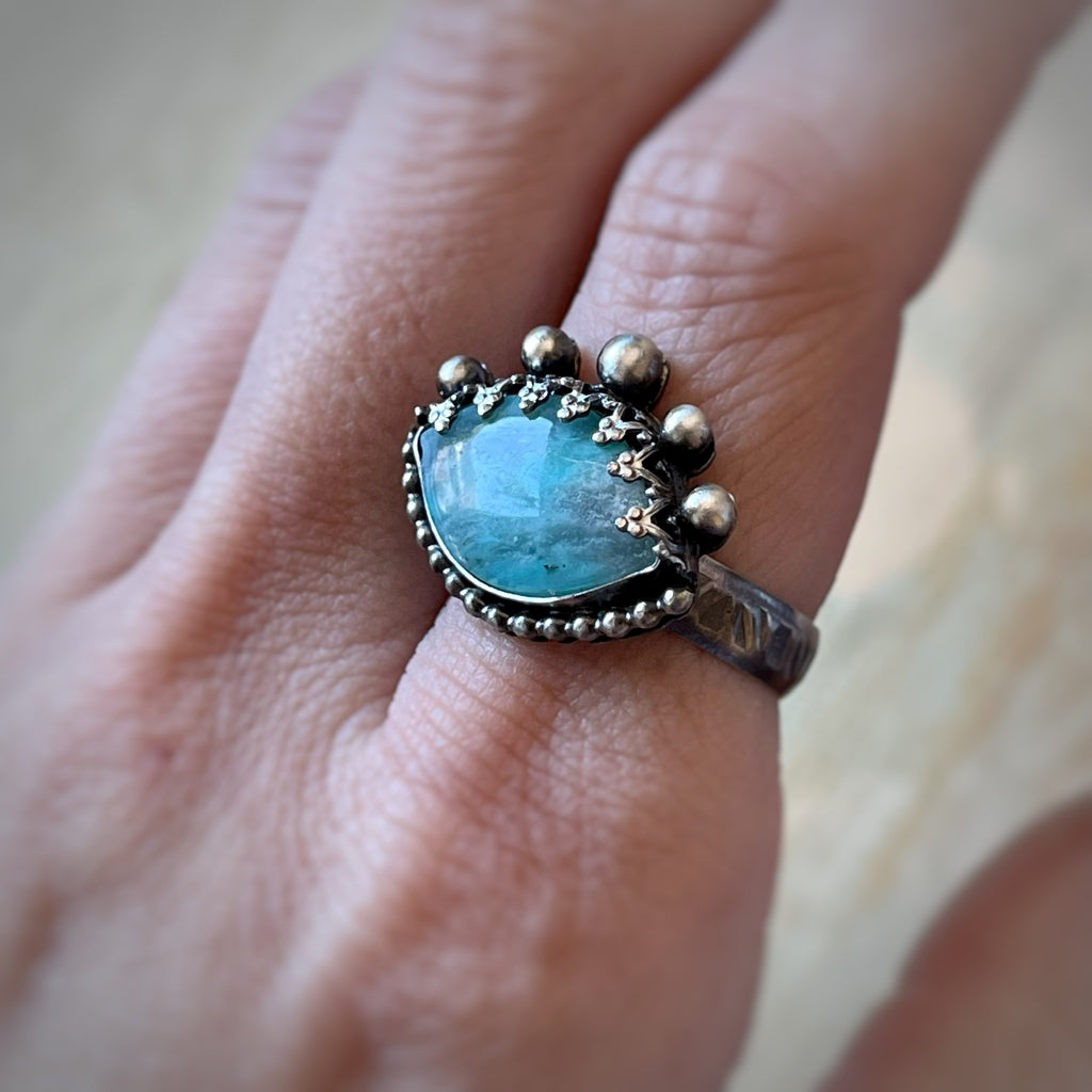 Opalized Eye Ring - Size 8