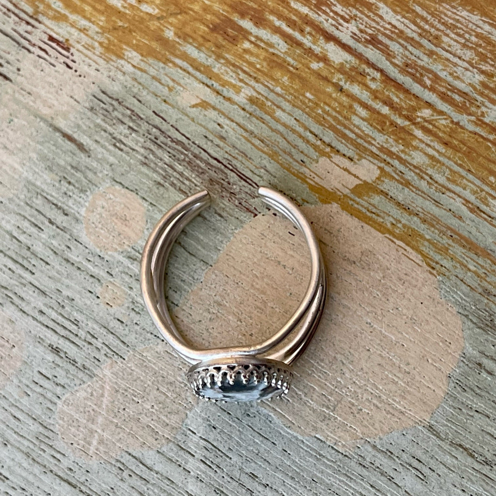 Plume Agate Ring