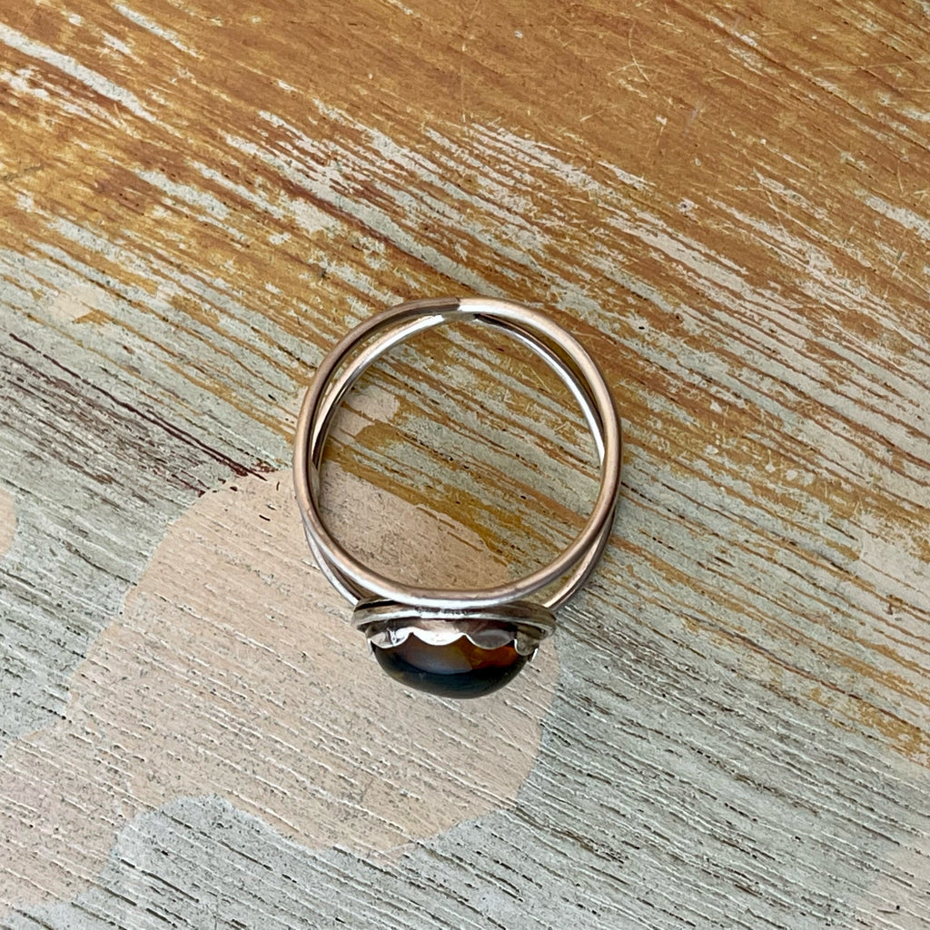 Baltic Amber Ring - size 11