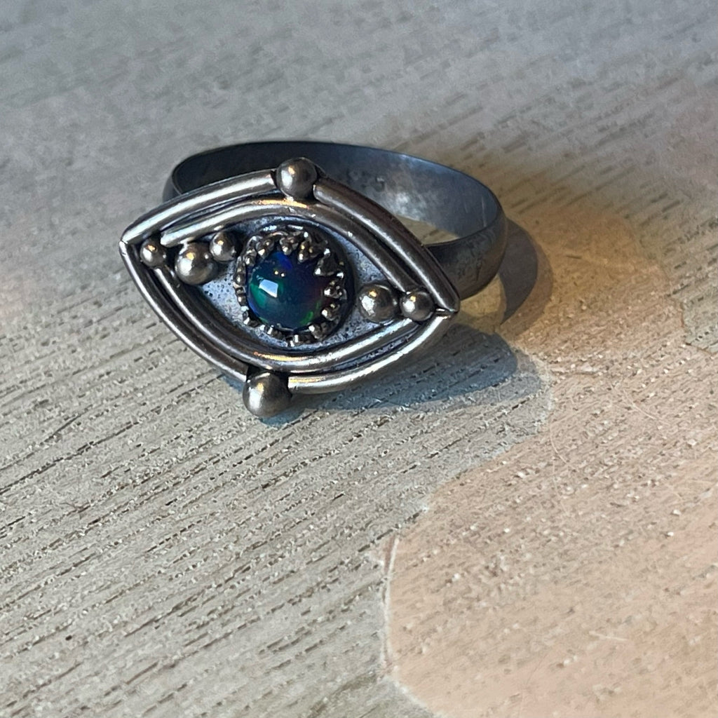 Opal Eye Ring - Size 10.5