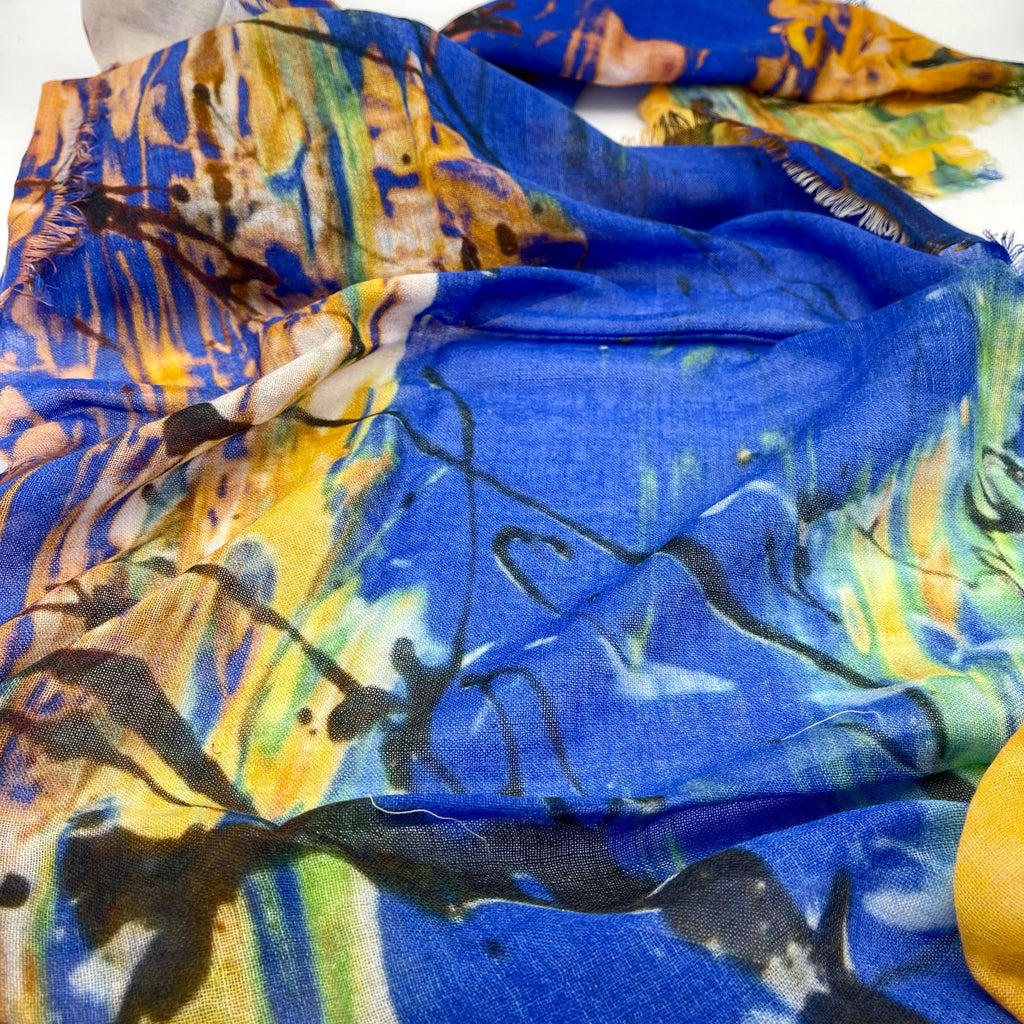 Bristol Abstract Wool Scarf