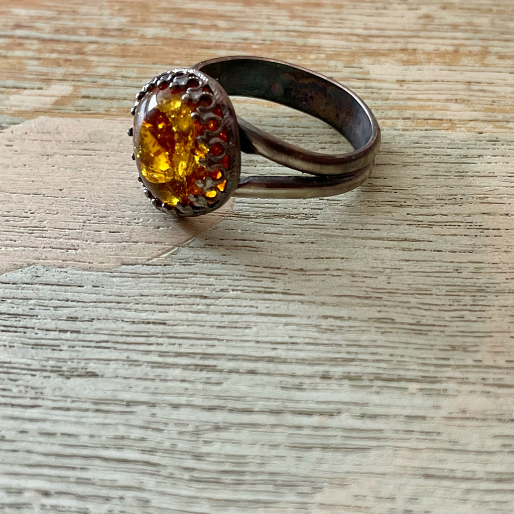 Baltic Amber Ring