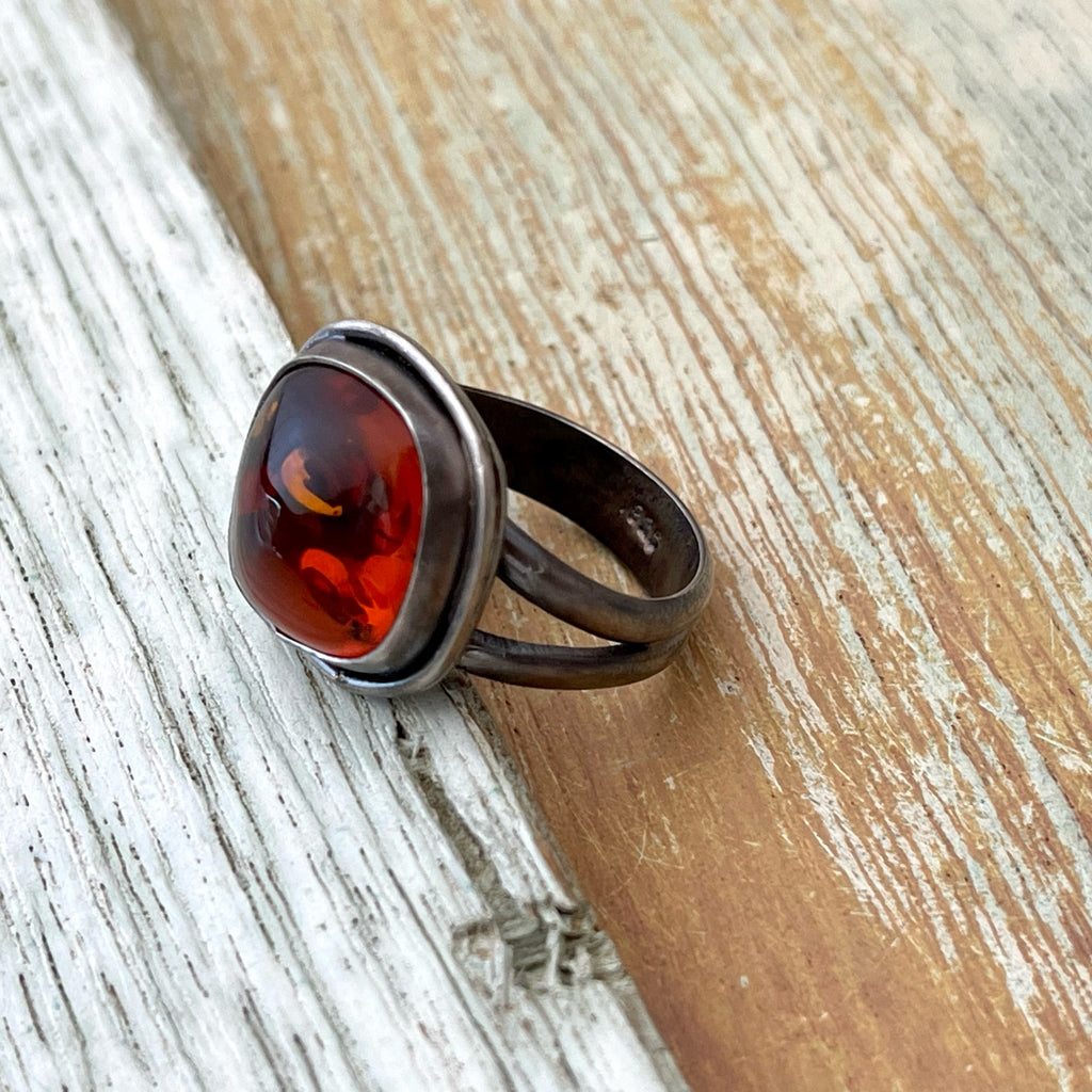 Baltic Amber Ring