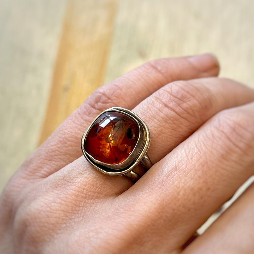 Baltic Amber Ring