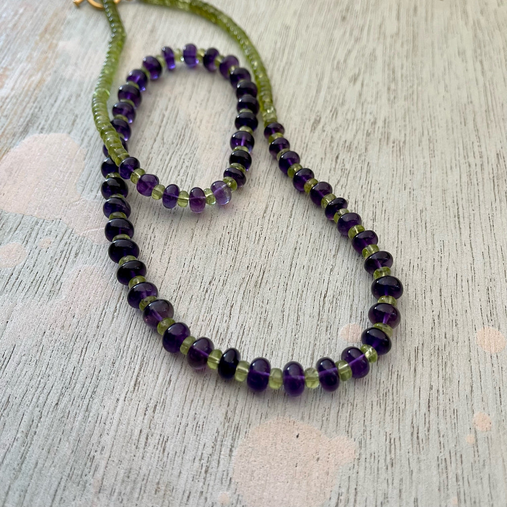 Amethyst and Peridot Necklace