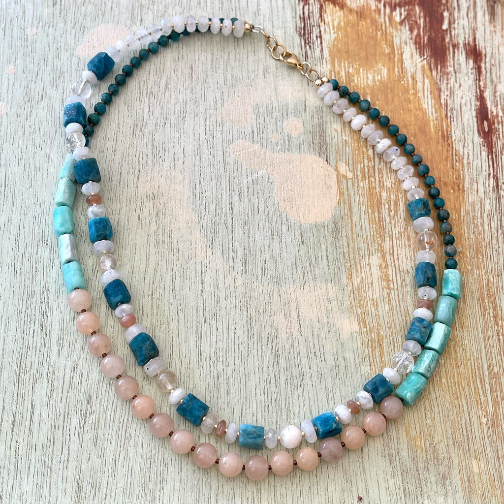 Amazonite and Apatite Necklace