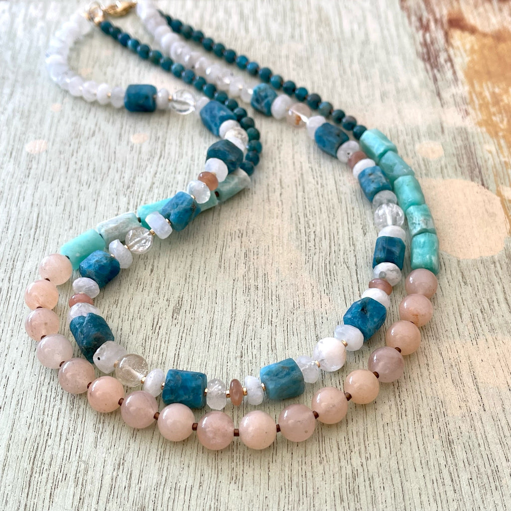 Amazonite and Apatite Necklace