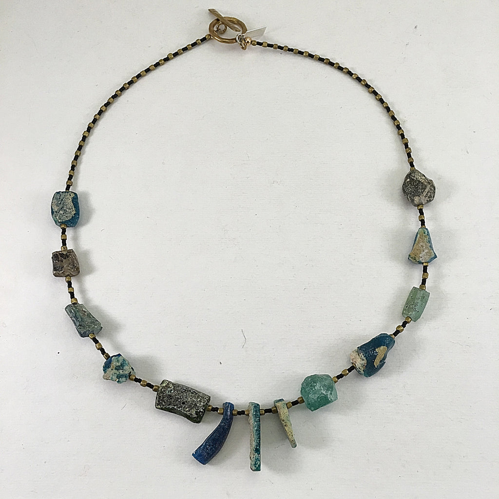 Ancient Glass Drop Necklace