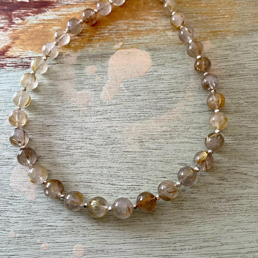 Golden Rutile Quartz Necklace