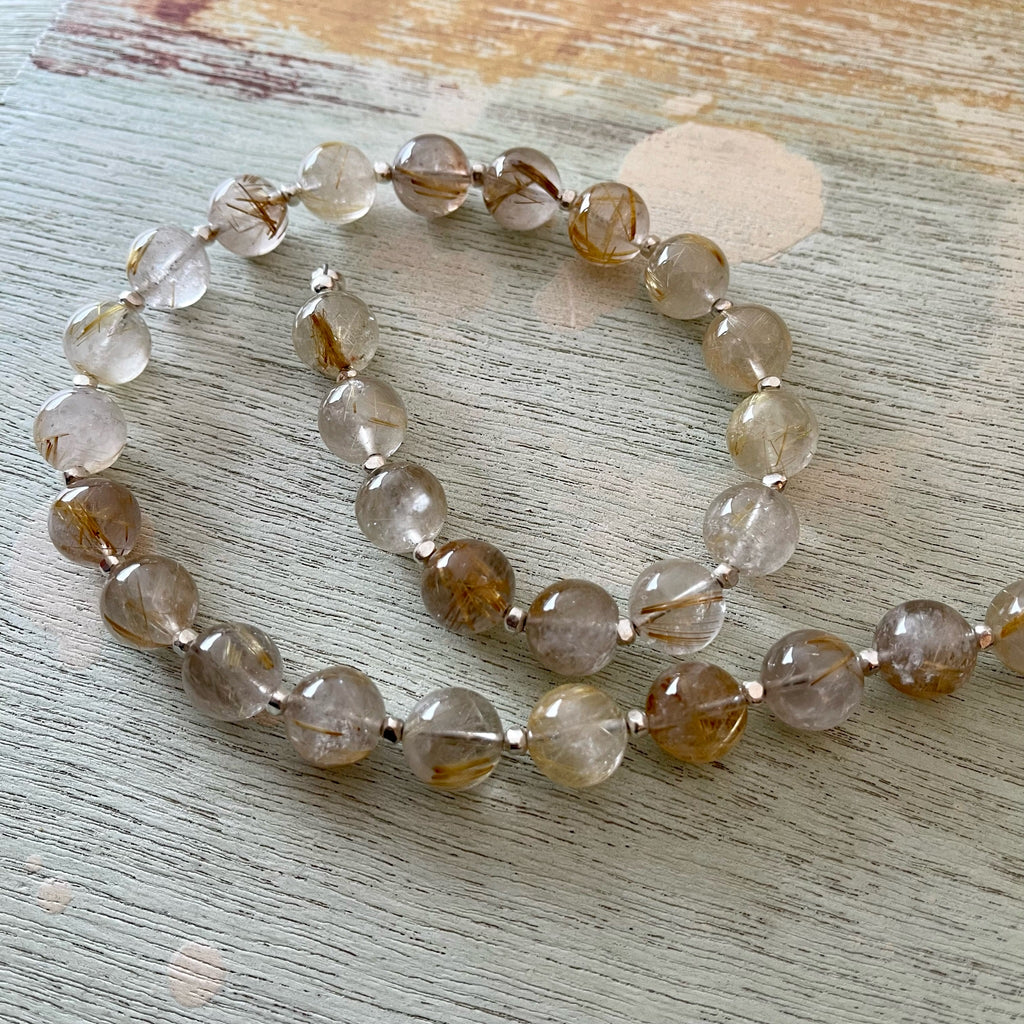 Golden Rutile Quartz Necklace