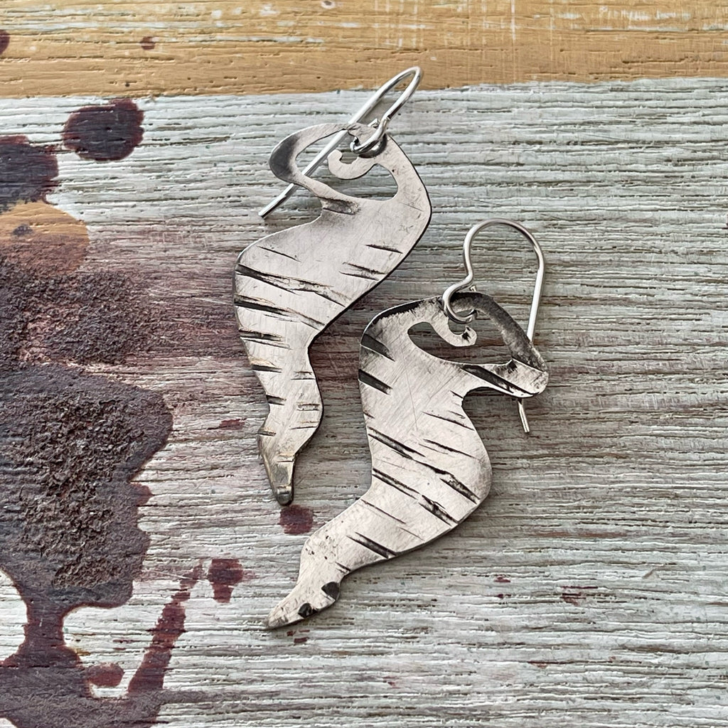 Silver Tornado Earrings