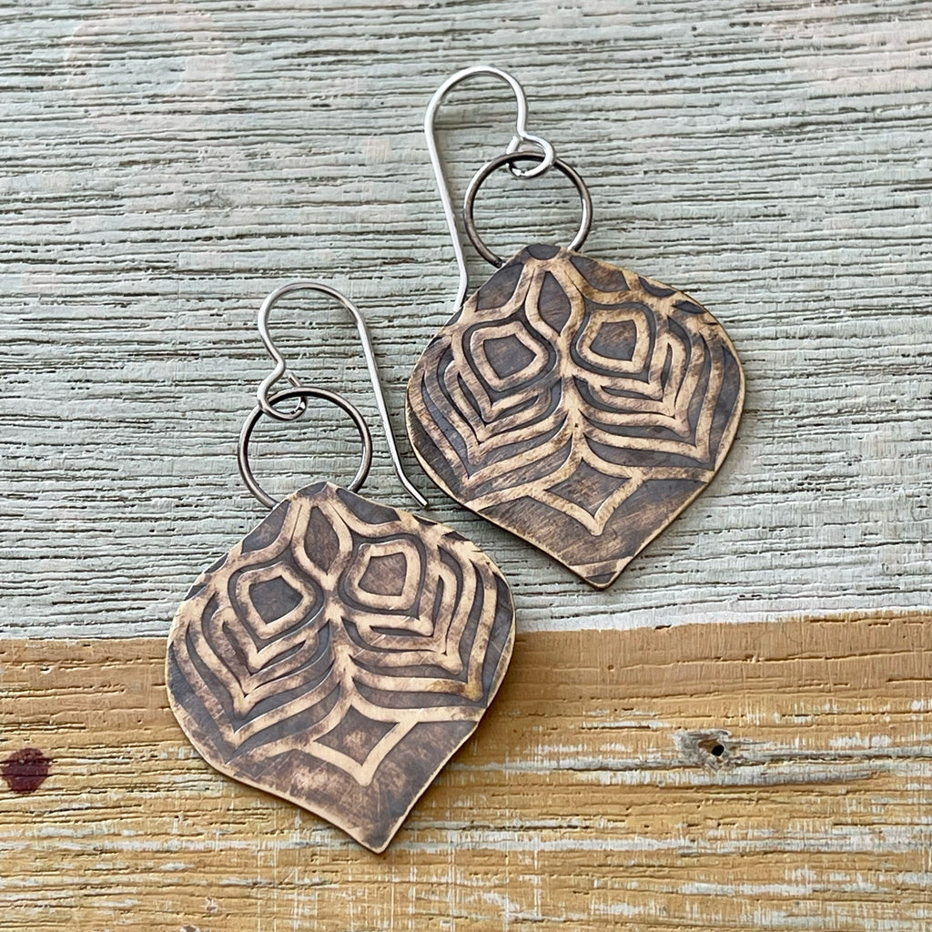 Brass Pressed Earrings