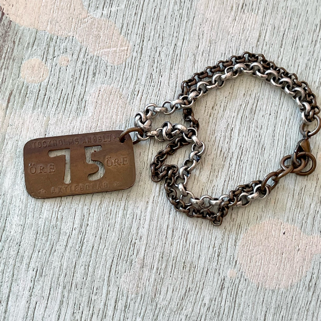 Swedish Steamship Token Bracelet