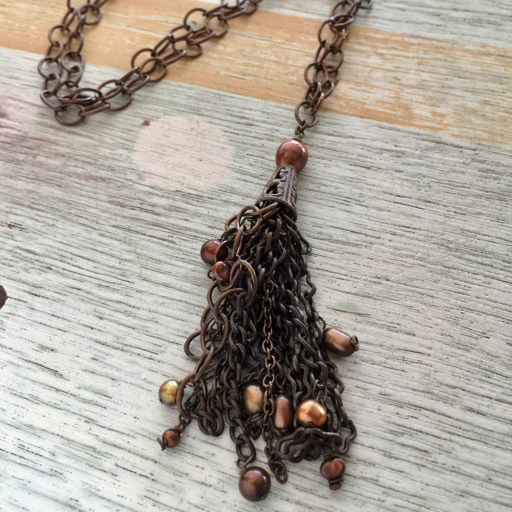 Copper Pearl Tassel