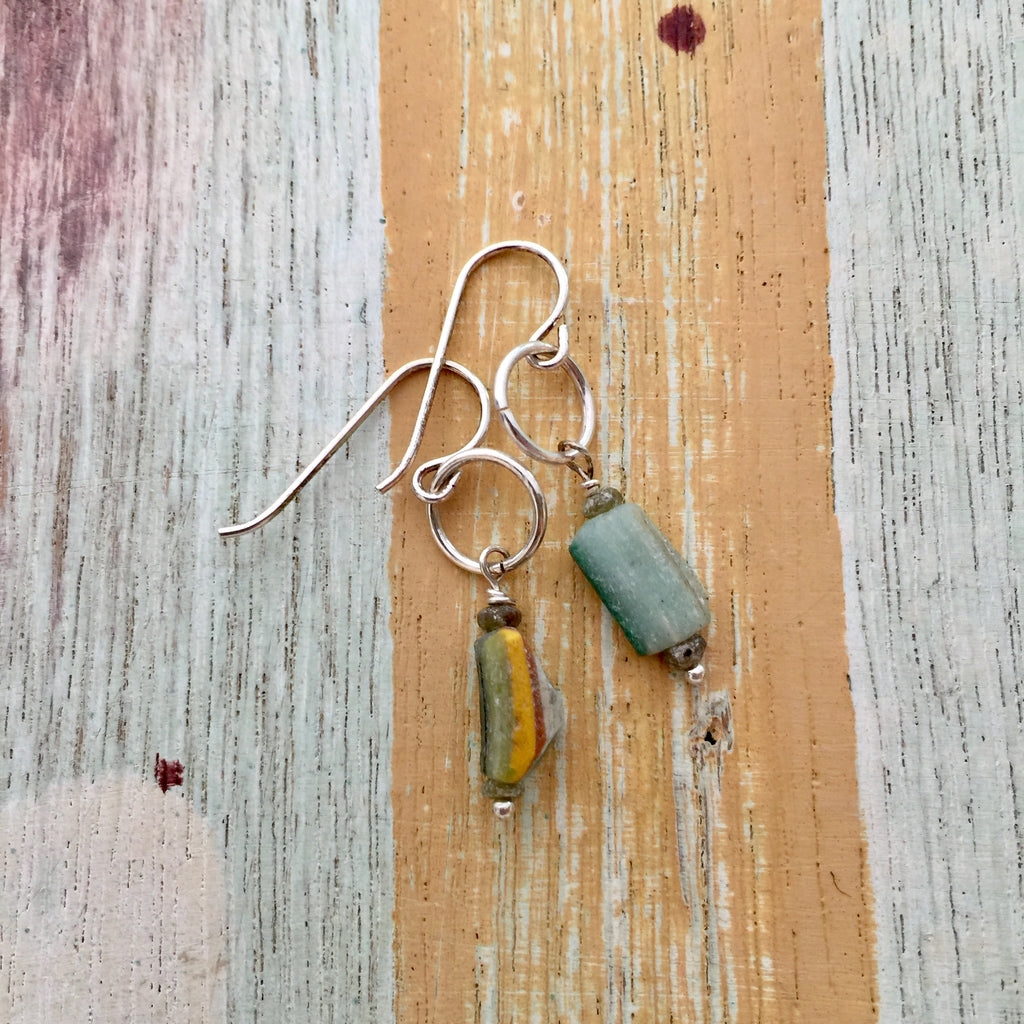 Ancient Glass Earrings