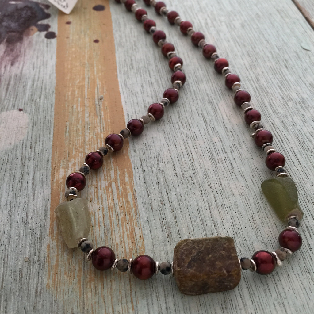 Ancient Glass & Pearls