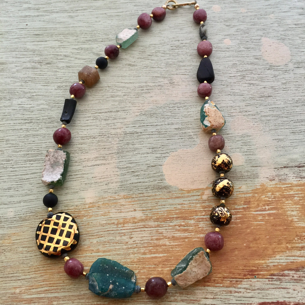 Ancient Glass & Pearls