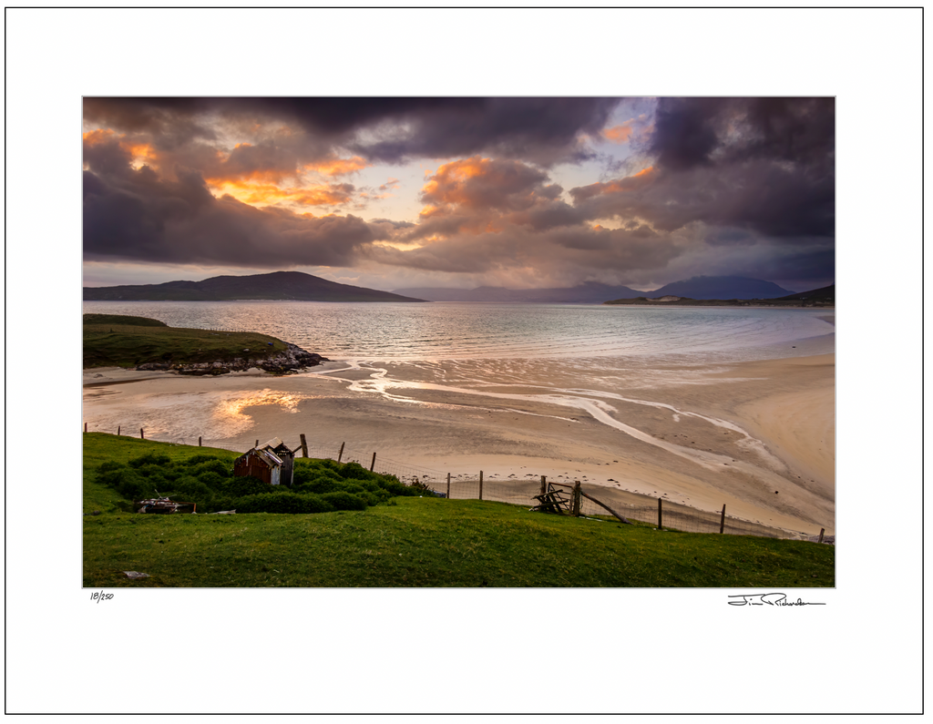 Sunset at Seilbost Strand, Isle of Harris, Scotland