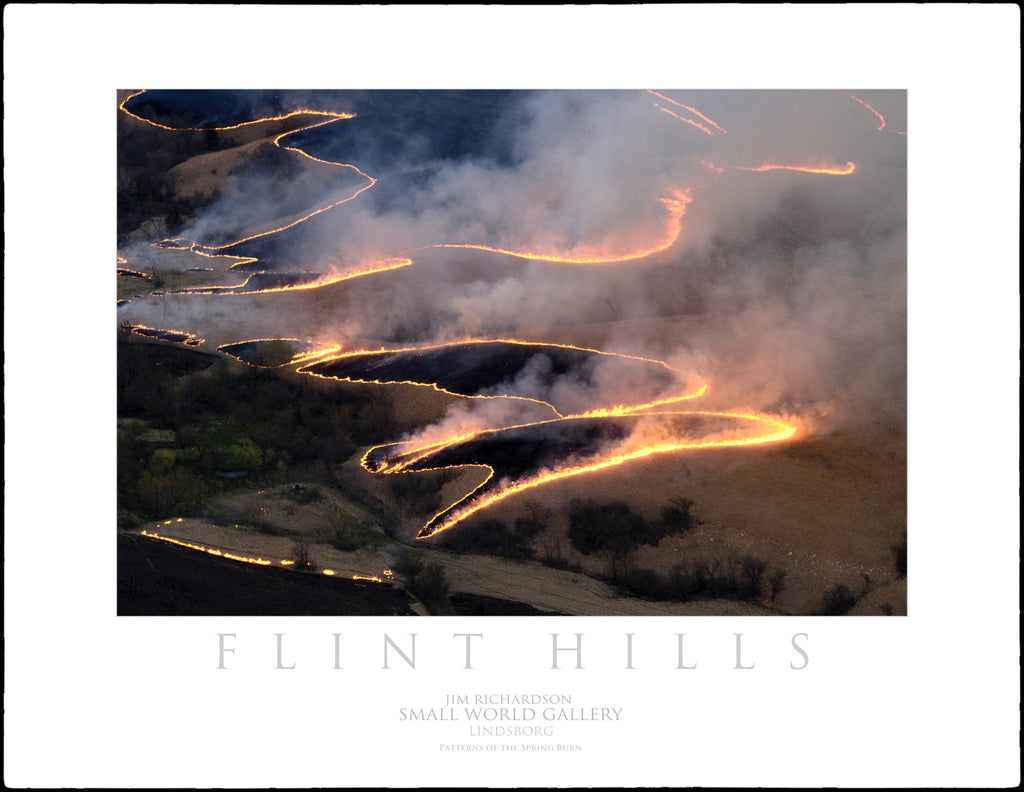 Patterns of the Spring Burn - Flint Hills of KS