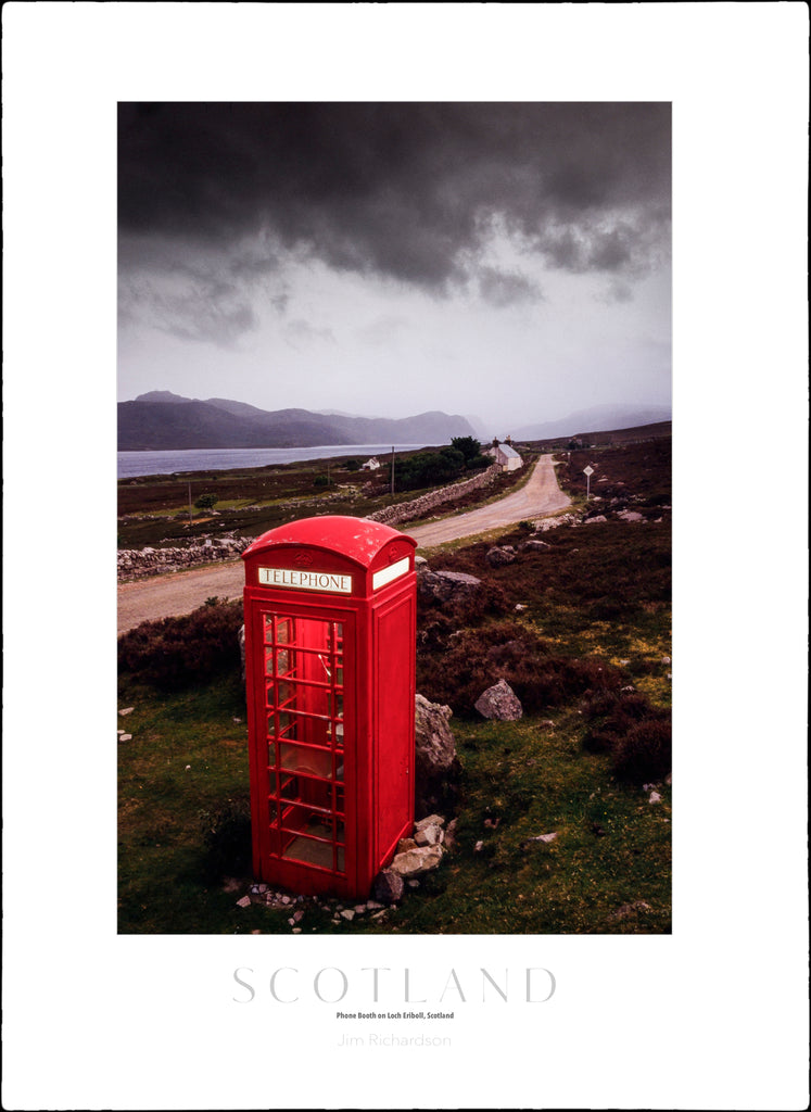 Red Phone Booth, Loch Eriboll, Scotland
