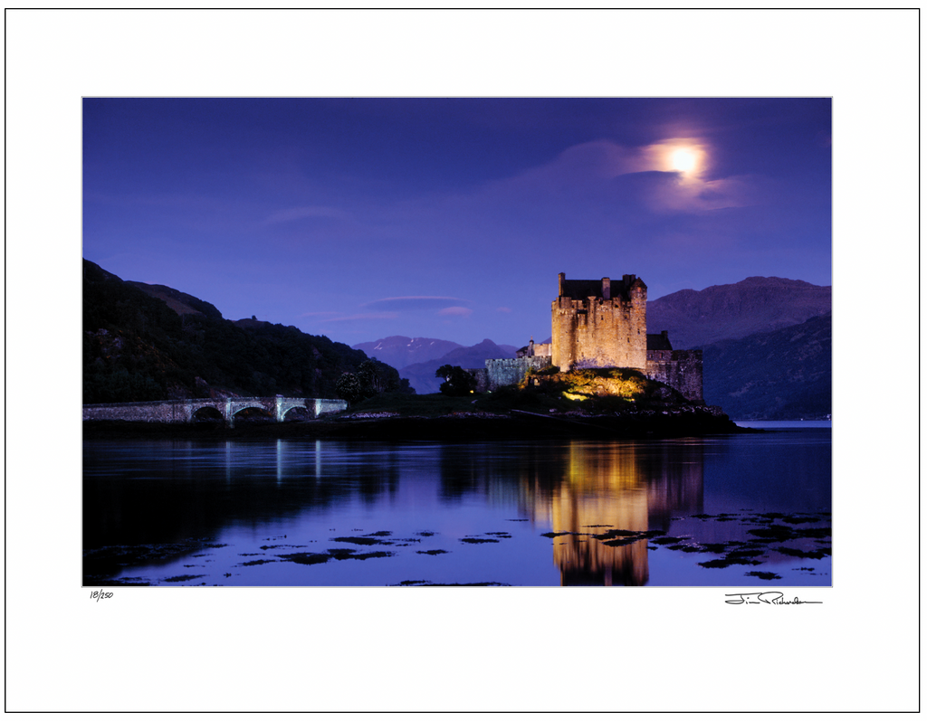 Eilean Donan Castle Moonrise, Scotland