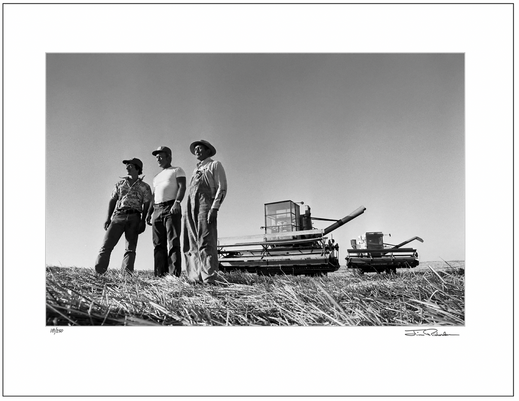 Three Generations Harvesting, Cuba, Kansas