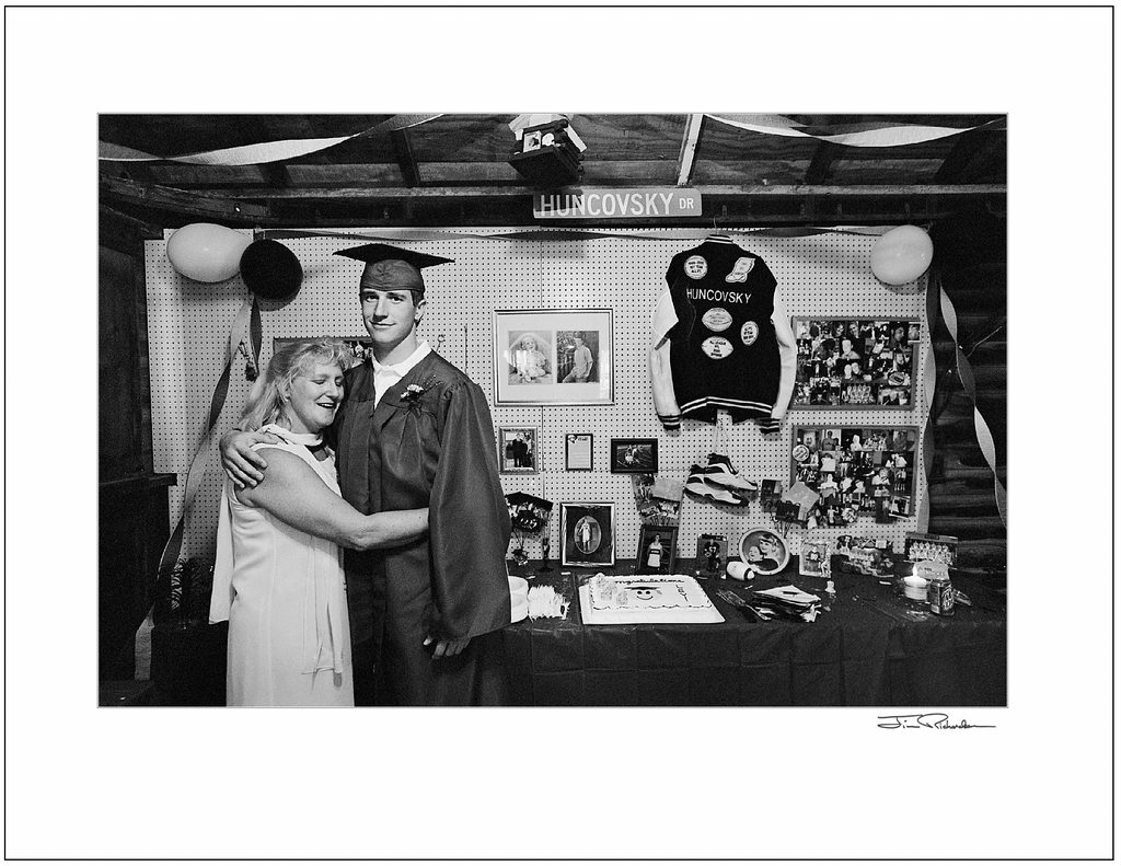 Shrine to the Graduate in the Garage, Cuba, Kansas