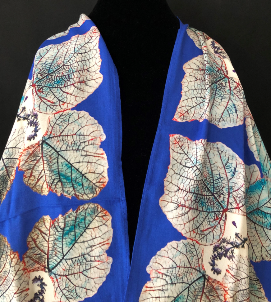 Grap Leaves Cotton Scarf