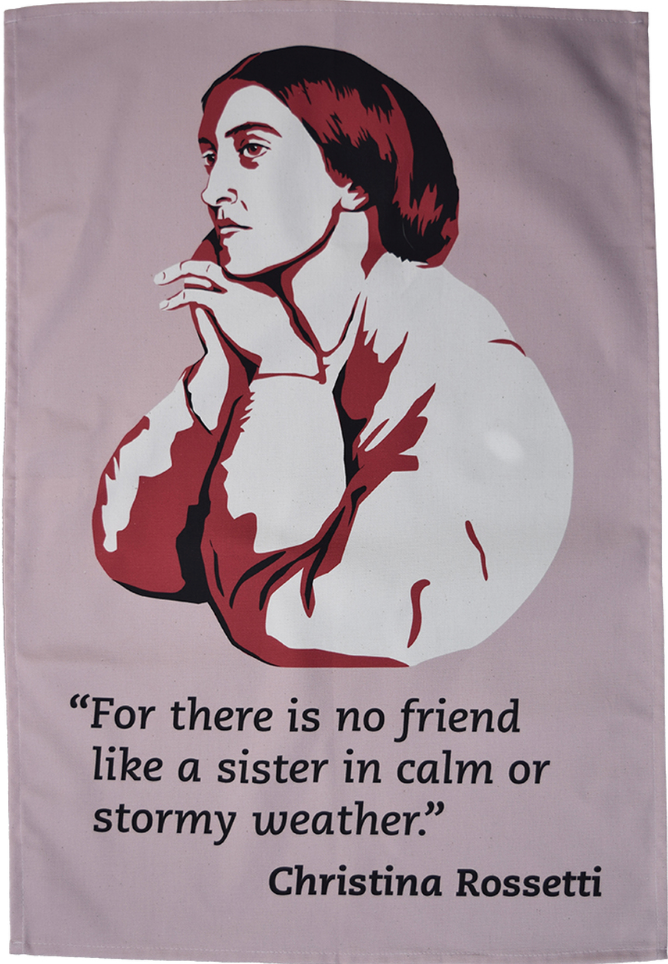 Christina Rossetti Tea Towel