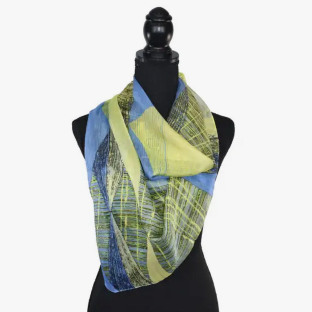 Beacon Geometric Silk Scarf