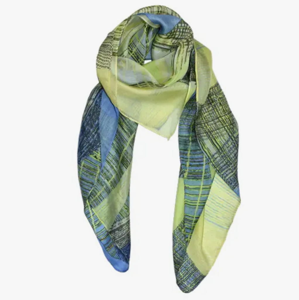 Beacon Geometric Silk Scarf