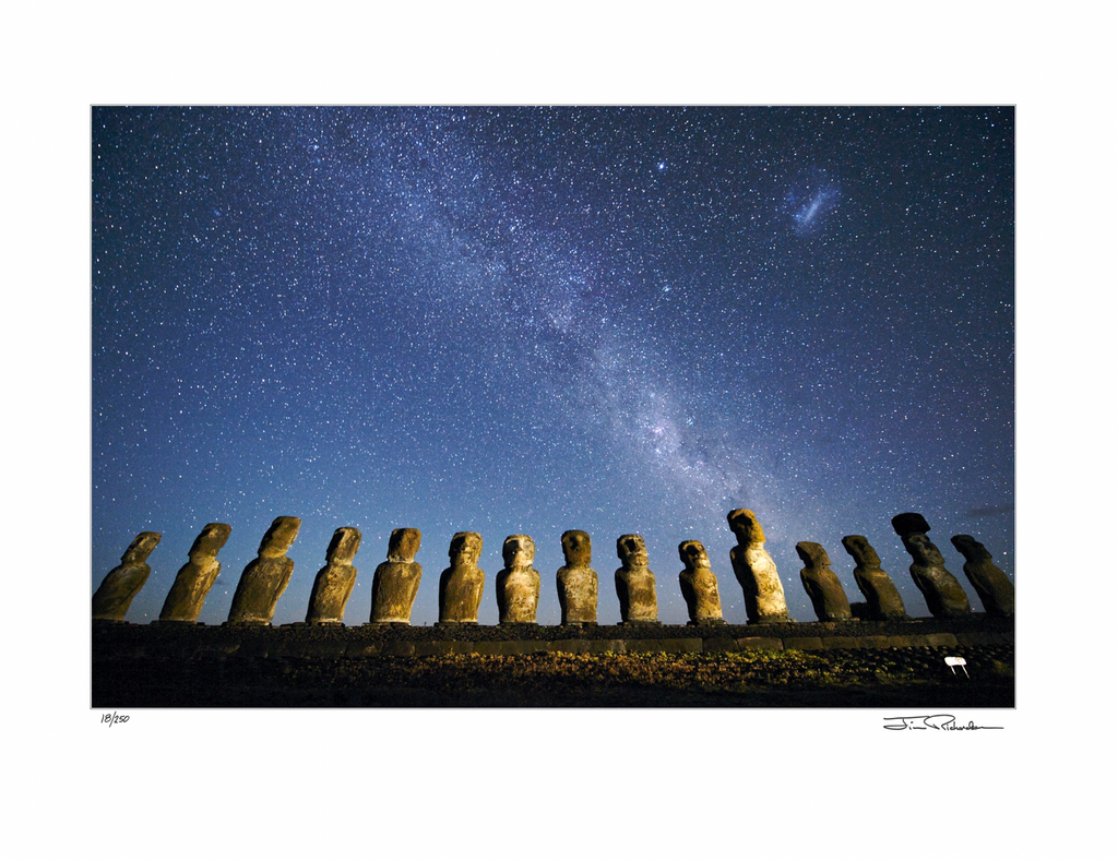Moai and Milky Way, Easter Island