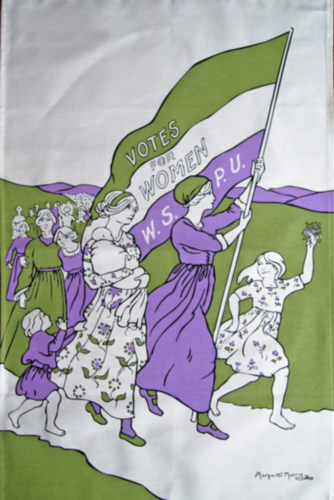 Votes for Women March Tea Towel