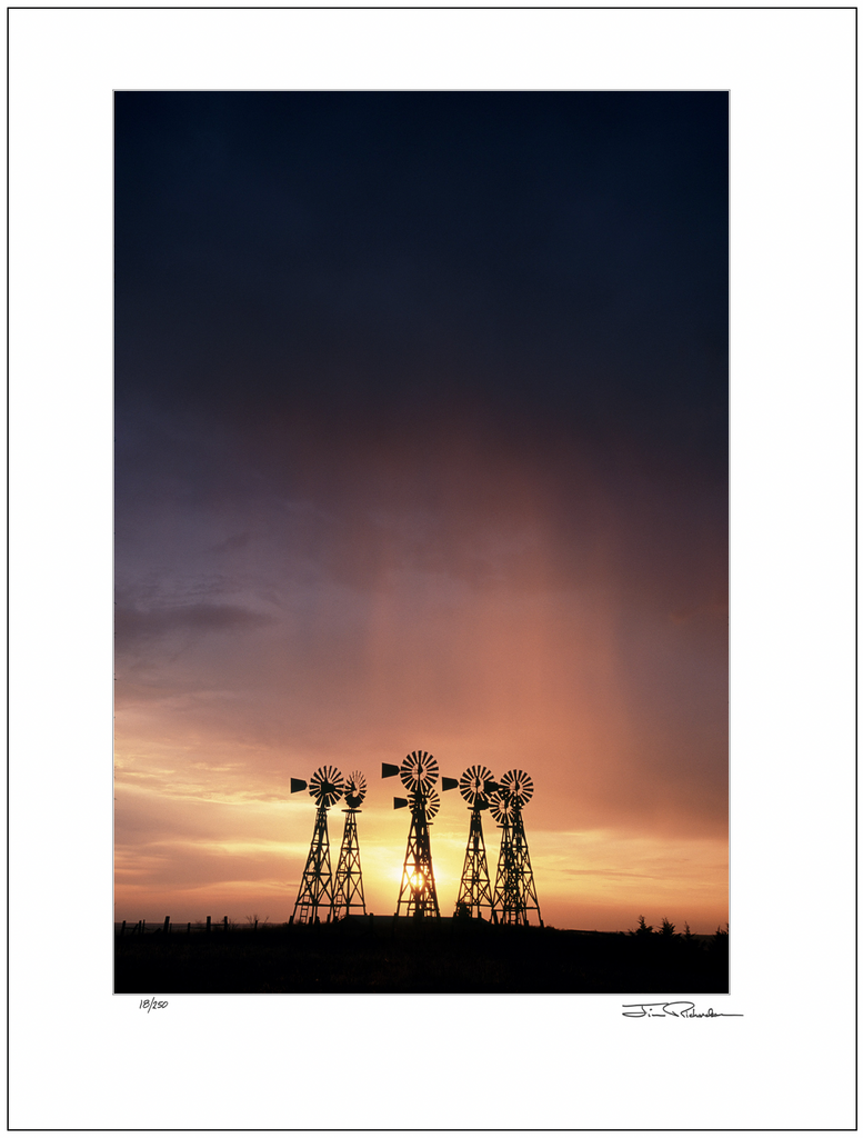 Windmill Sunrise, Sandhills, Nebraska