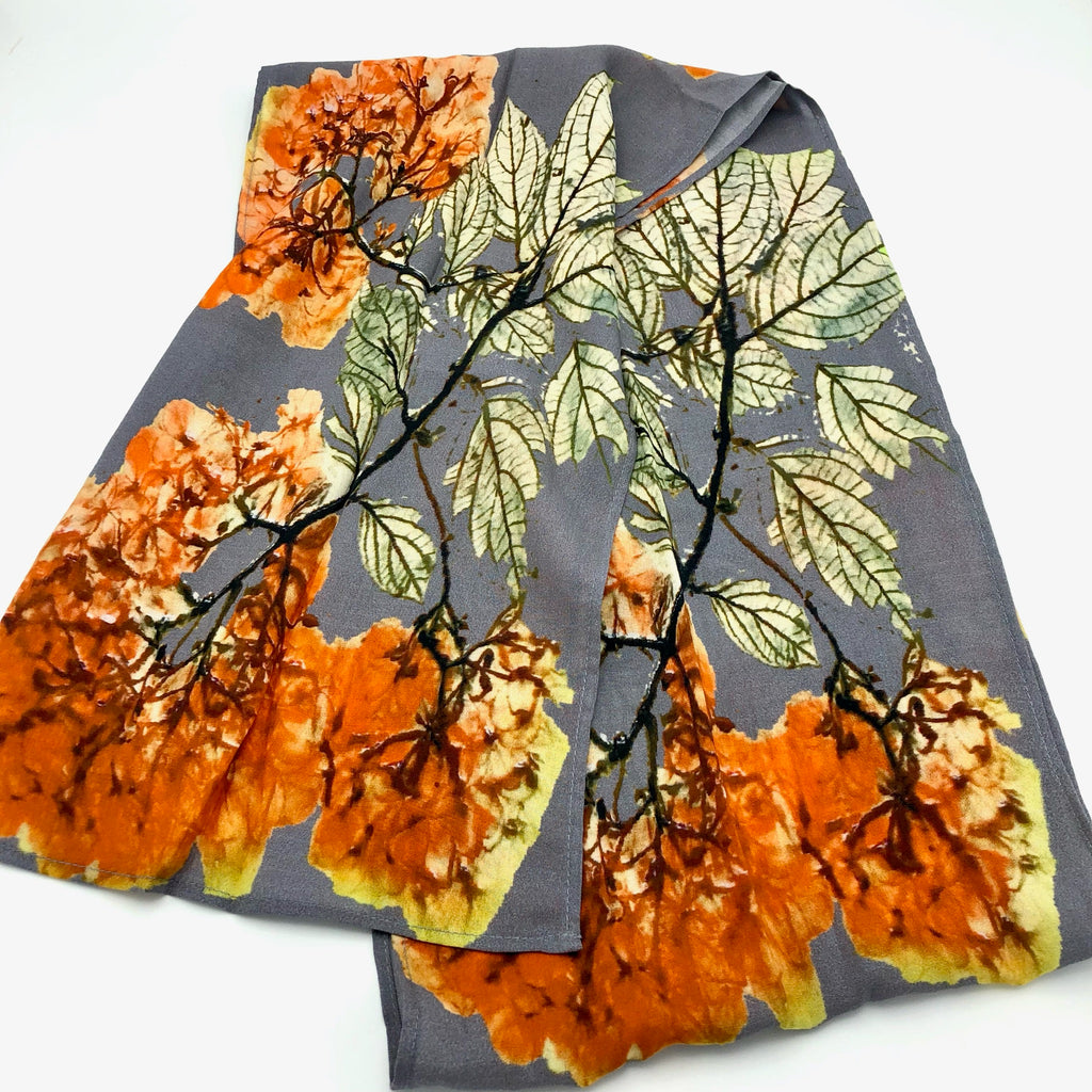 Victorian Hydrangea Cotton Scarf